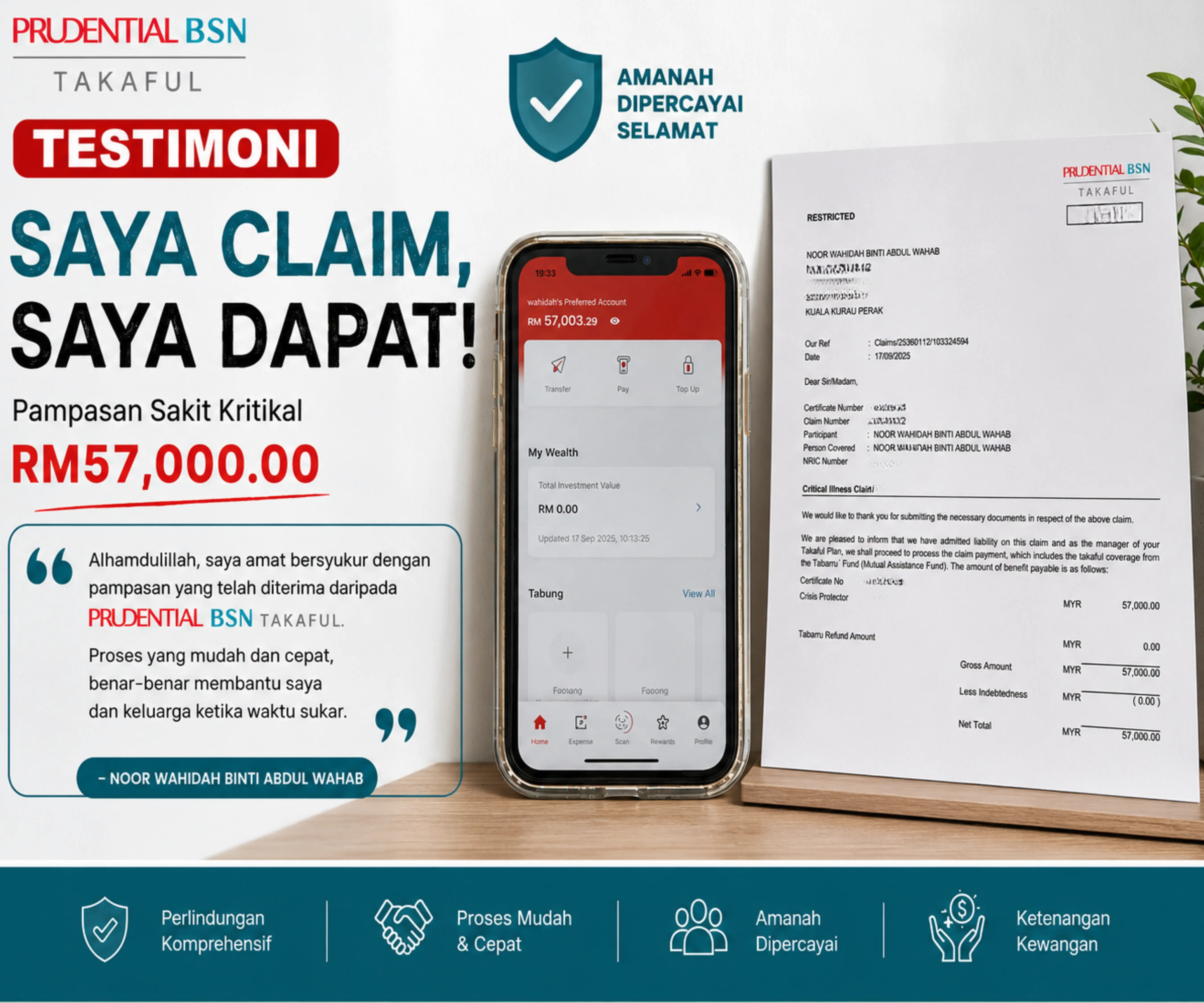 Rekod pampasan penyakit kritikal