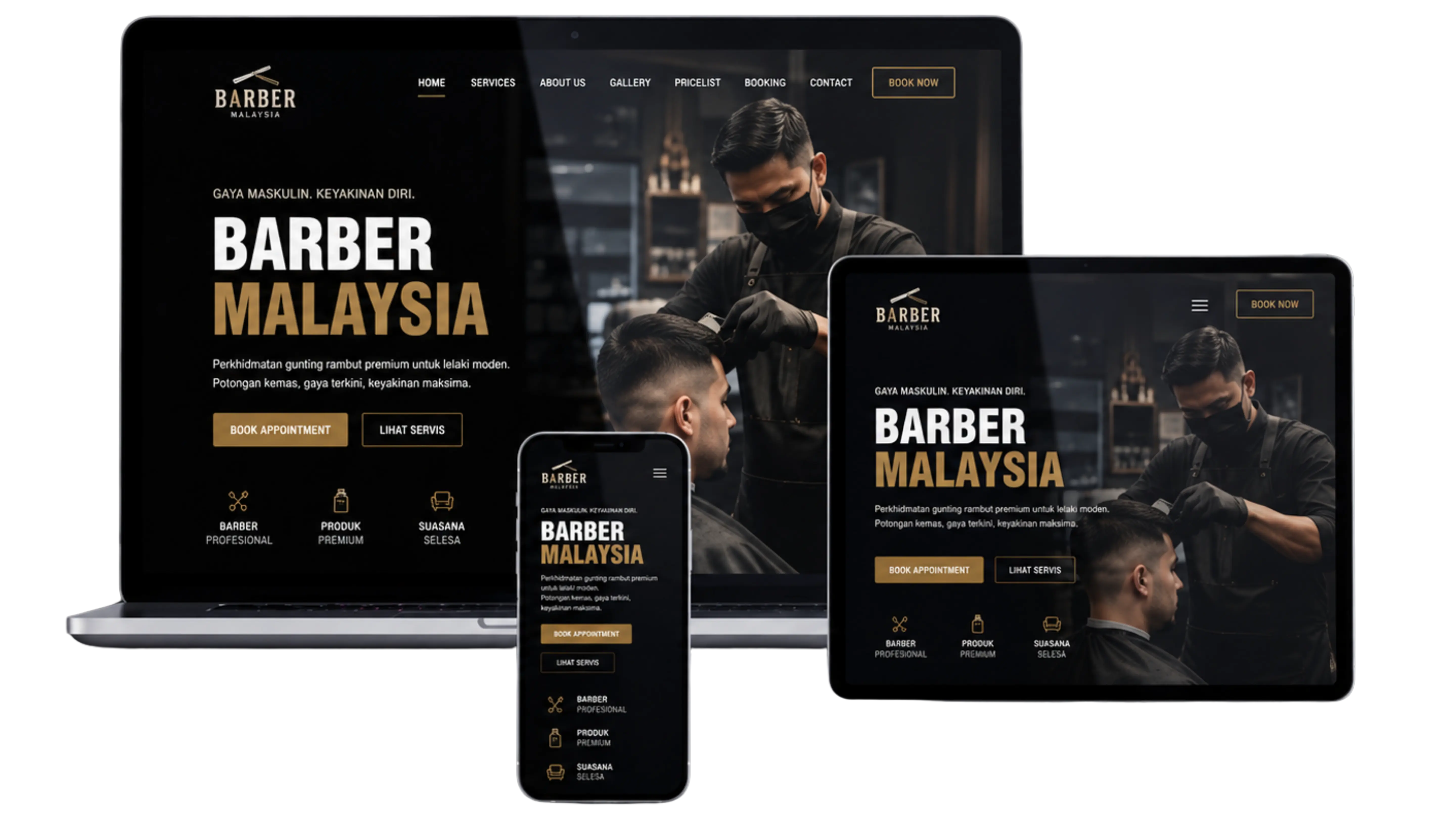 Contoh website MUHAZU 1