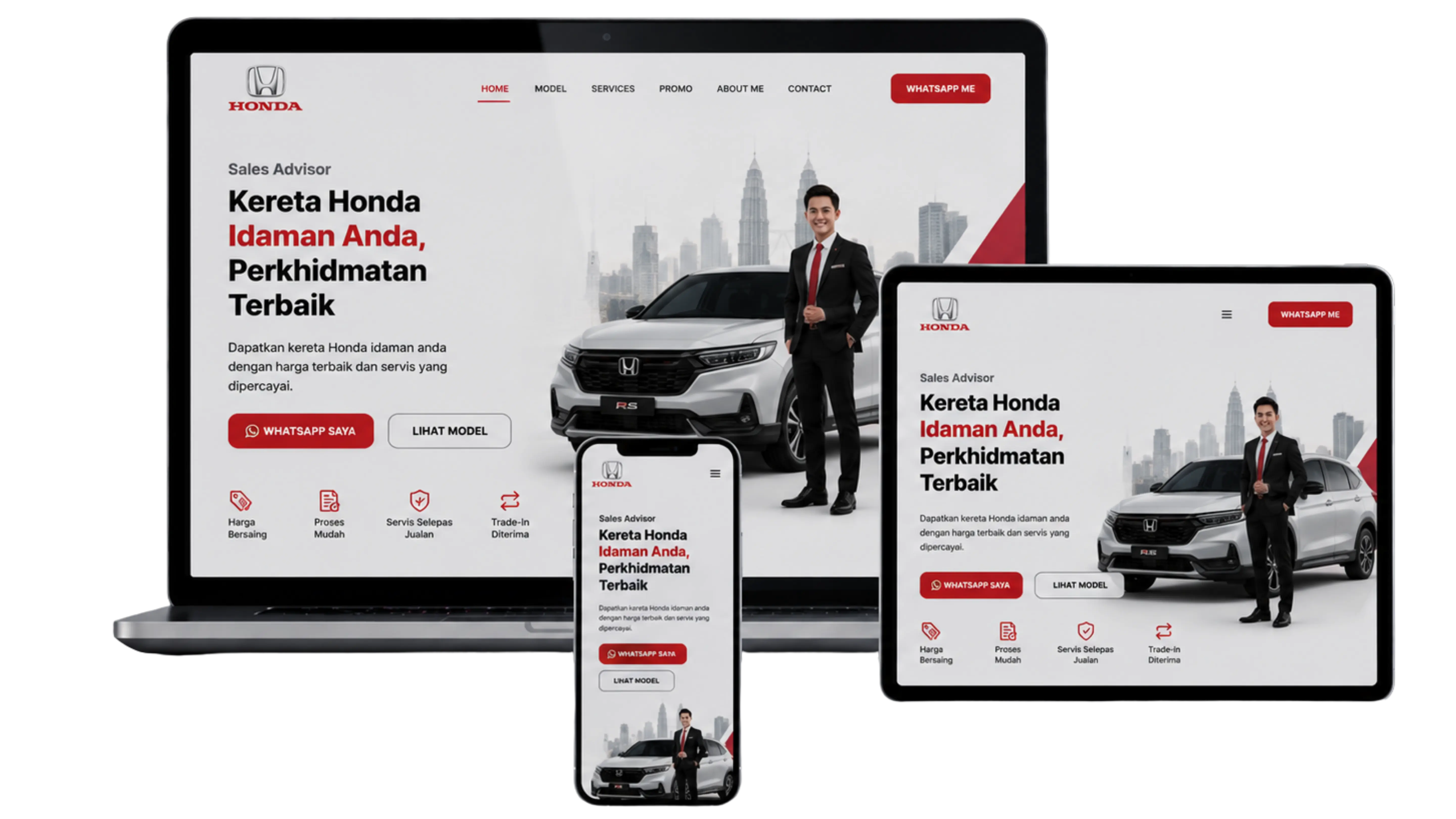 Contoh website MUHAZU 4