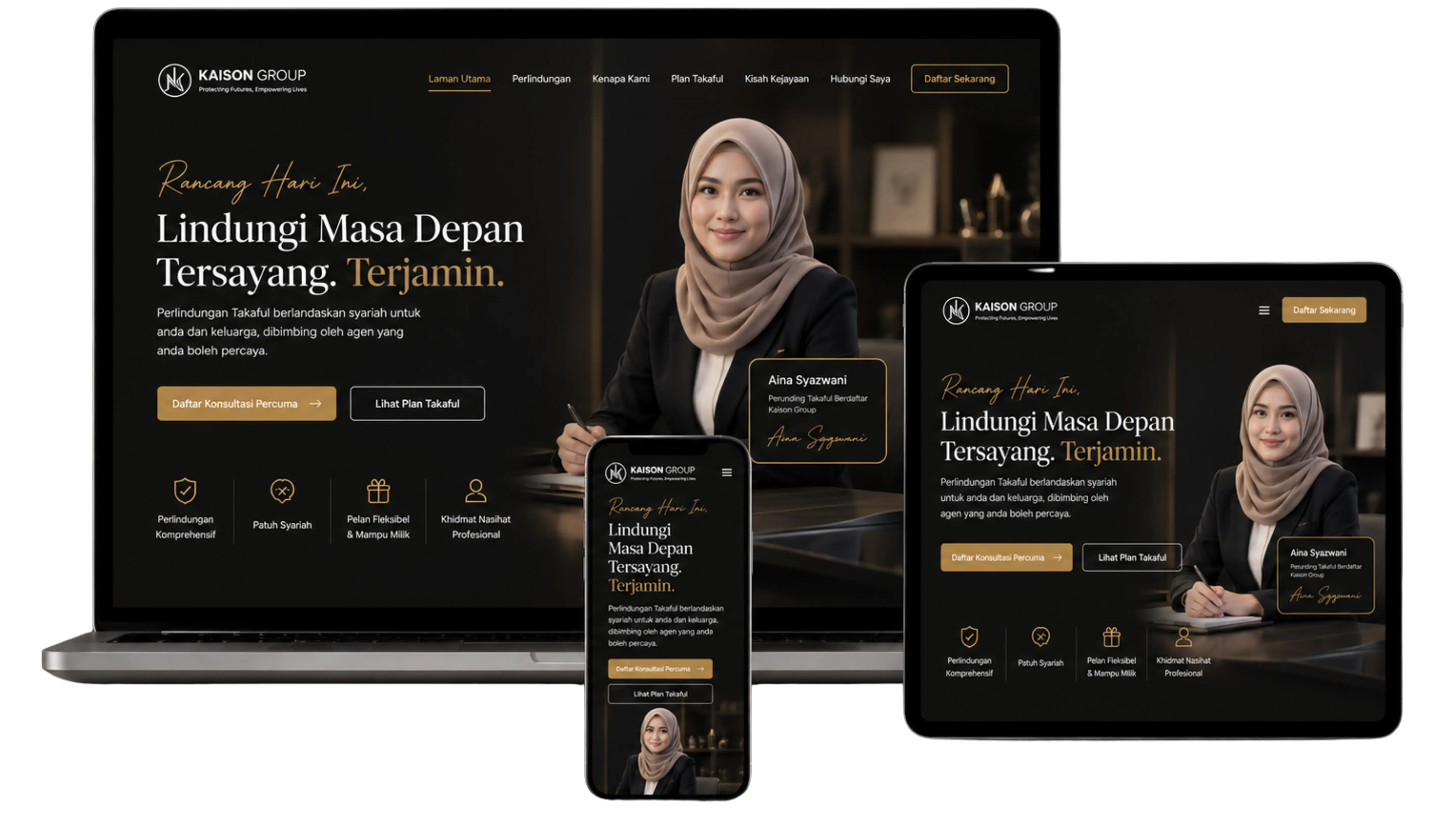 Contoh website MUHAZU 6