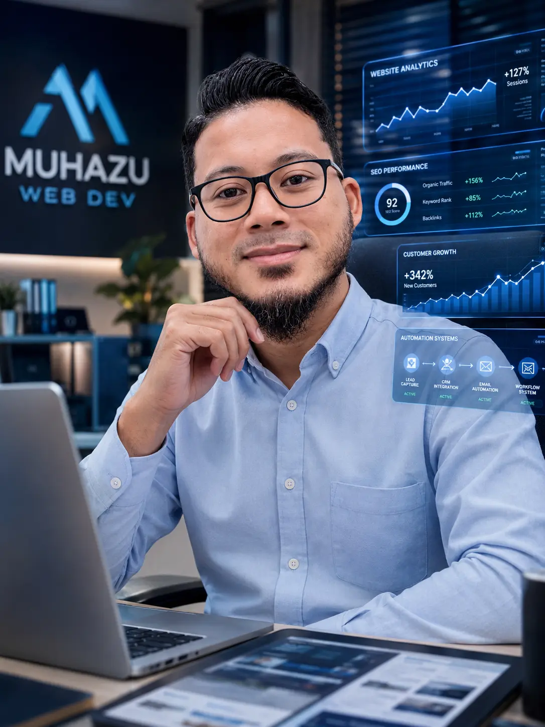 Sesi konsultasi website MUHAZU